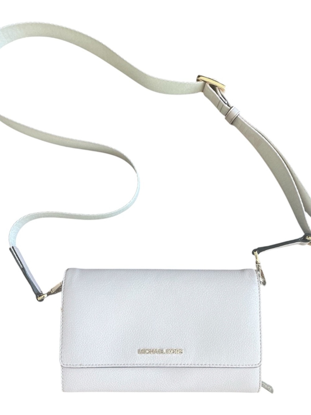 Michael Kors Pink Jet Set Leather Crossbody Bag